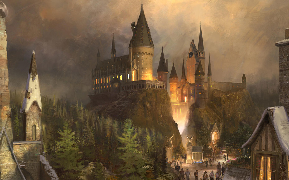 "The Wizarding World of Harry Potter" at Universal Studios Hollywood - Hogwarts Castle concept rendering