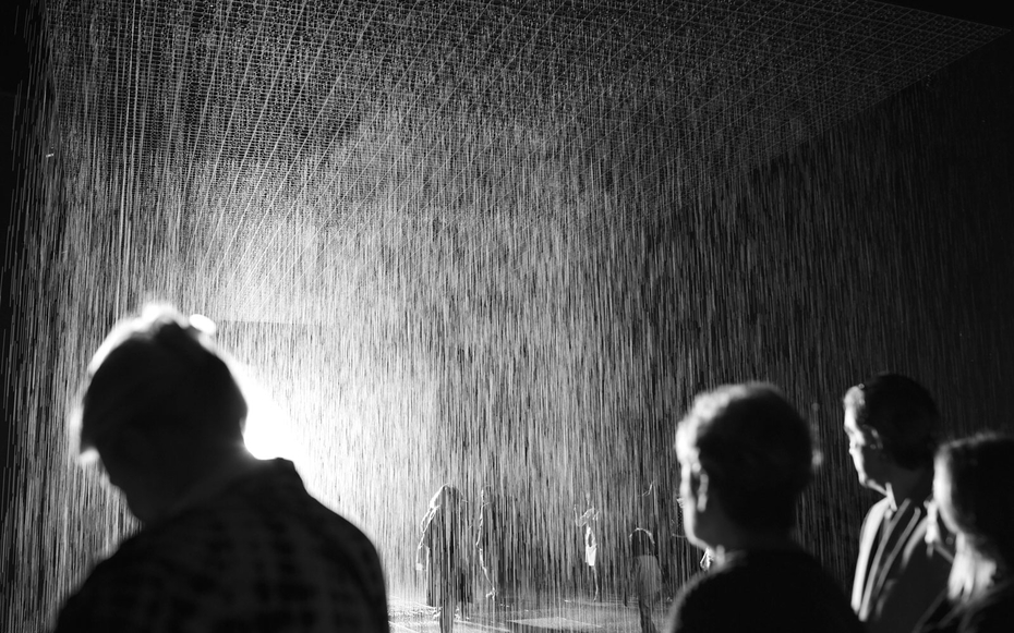 Rain Room at LACMA