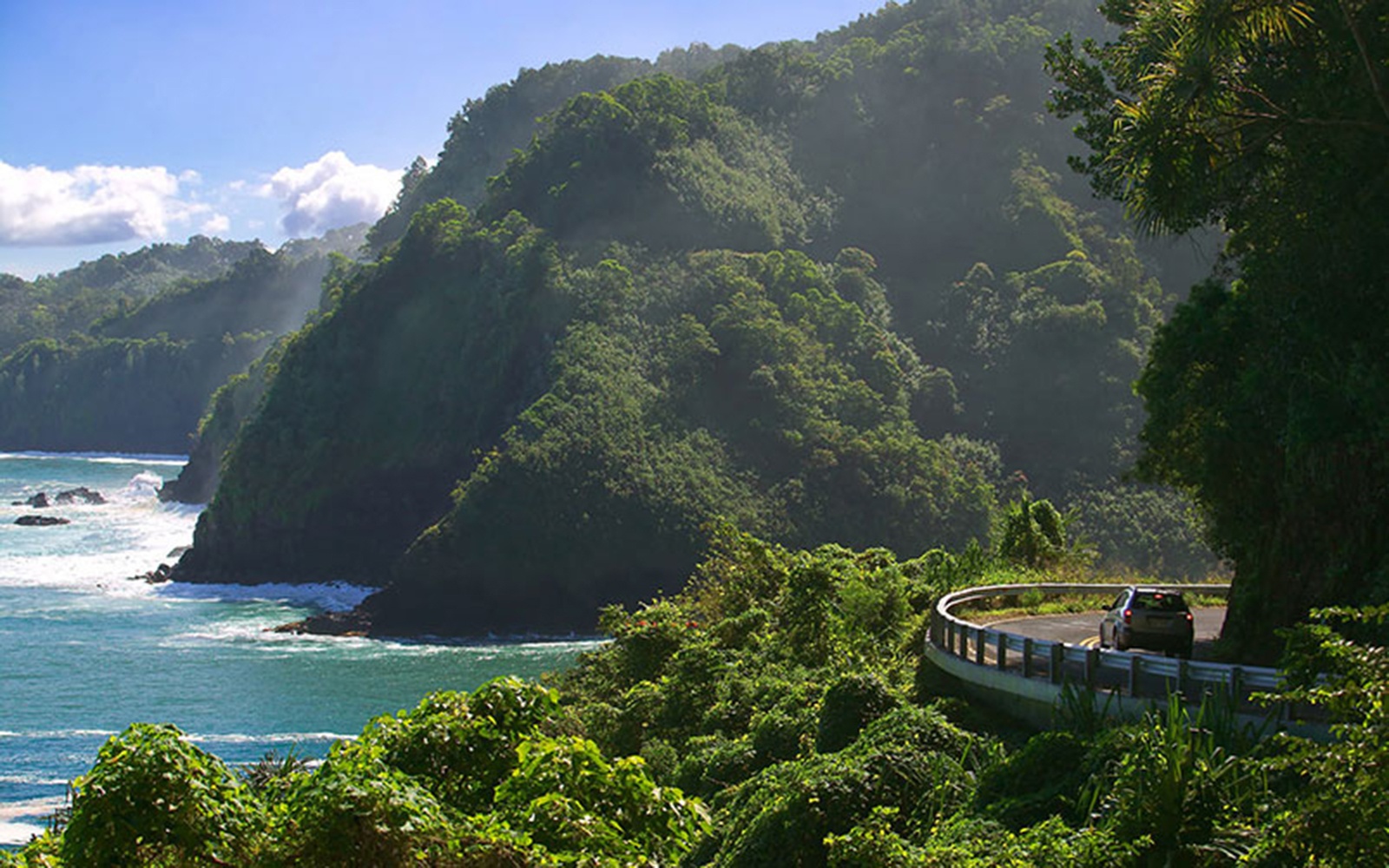 Scenic coastline Hana Highway, Maui