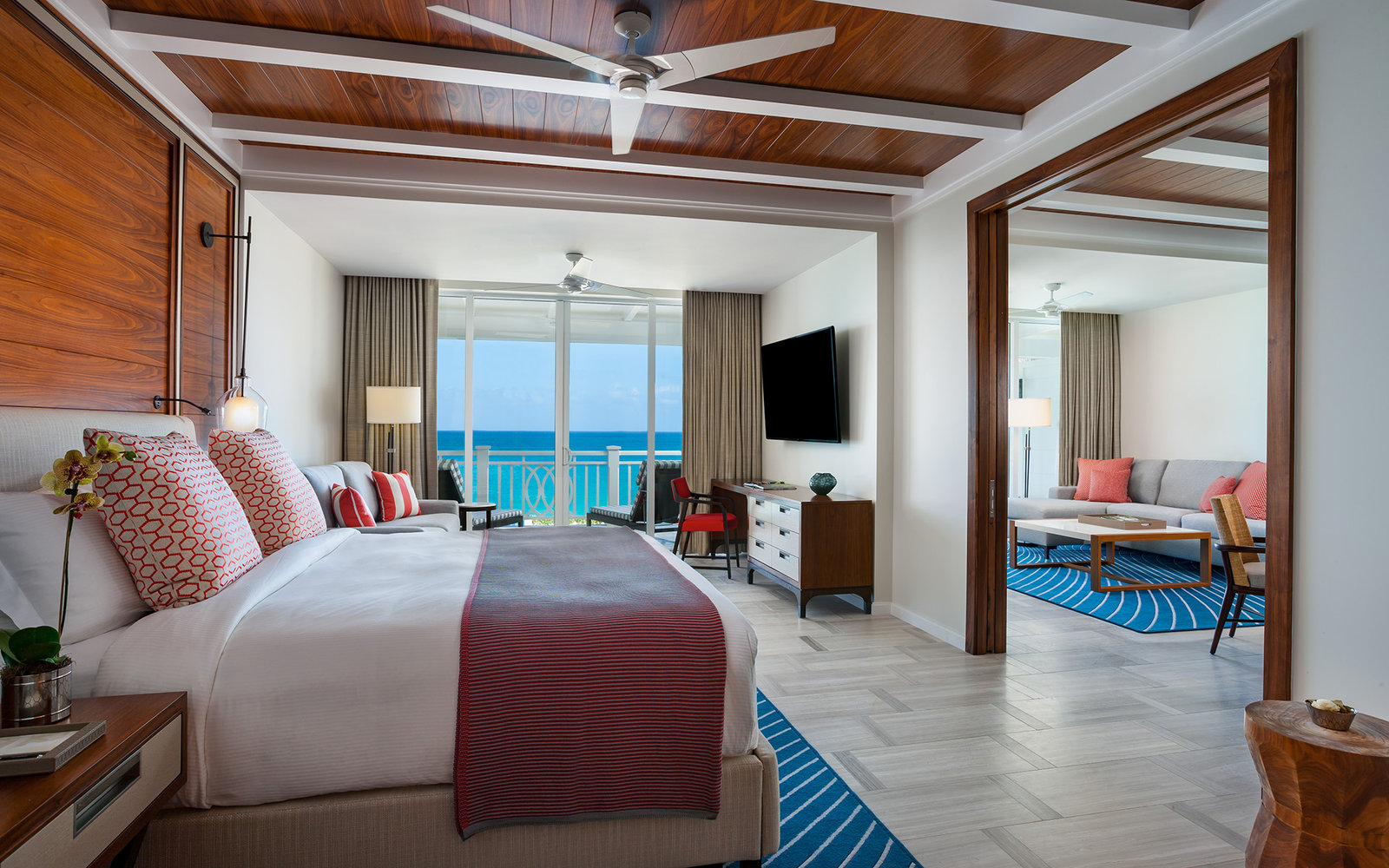 guest room at One&Only Ocean Club in Paradise Island, Bahamas