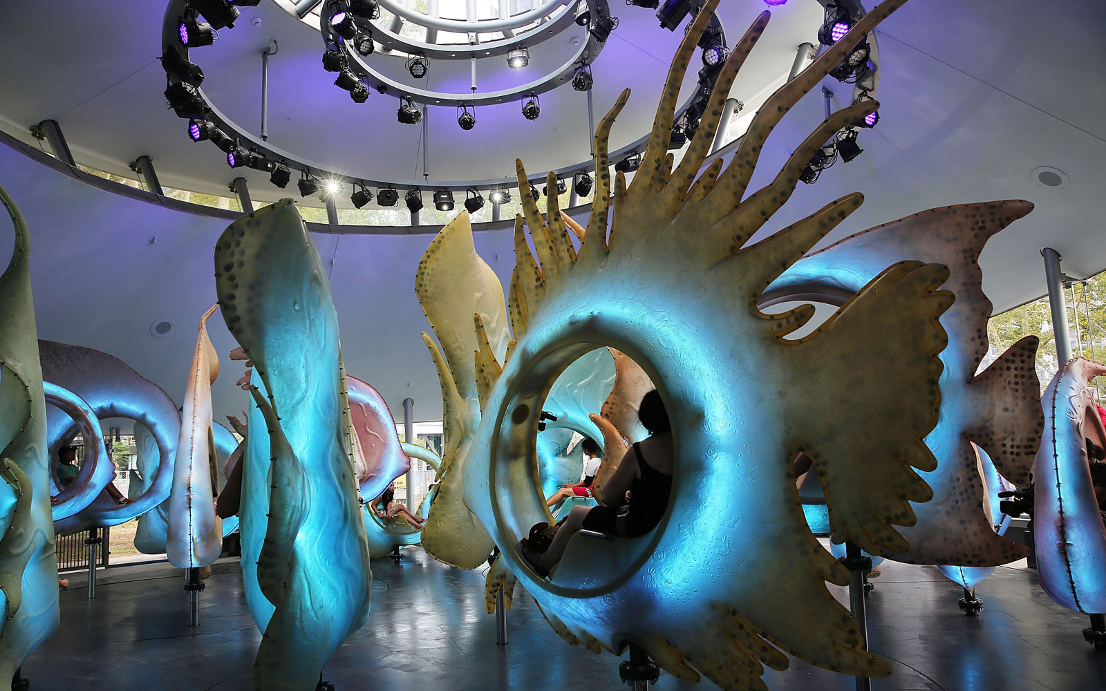 Ride a $16 Million Exotic Fish-Themed Carousel at The Battery in New York City