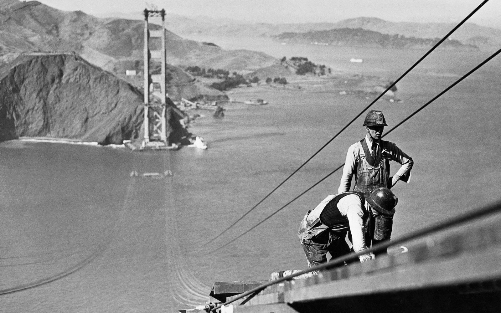 golden gate bridge construction