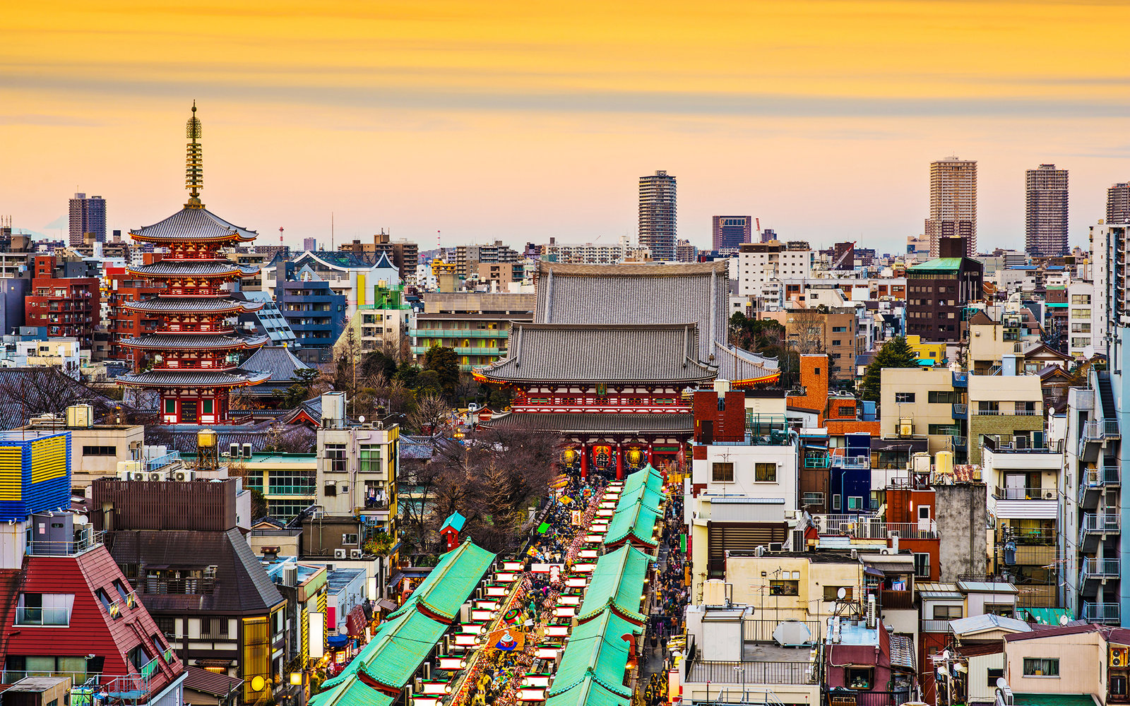 Tokyo Tile Skyline