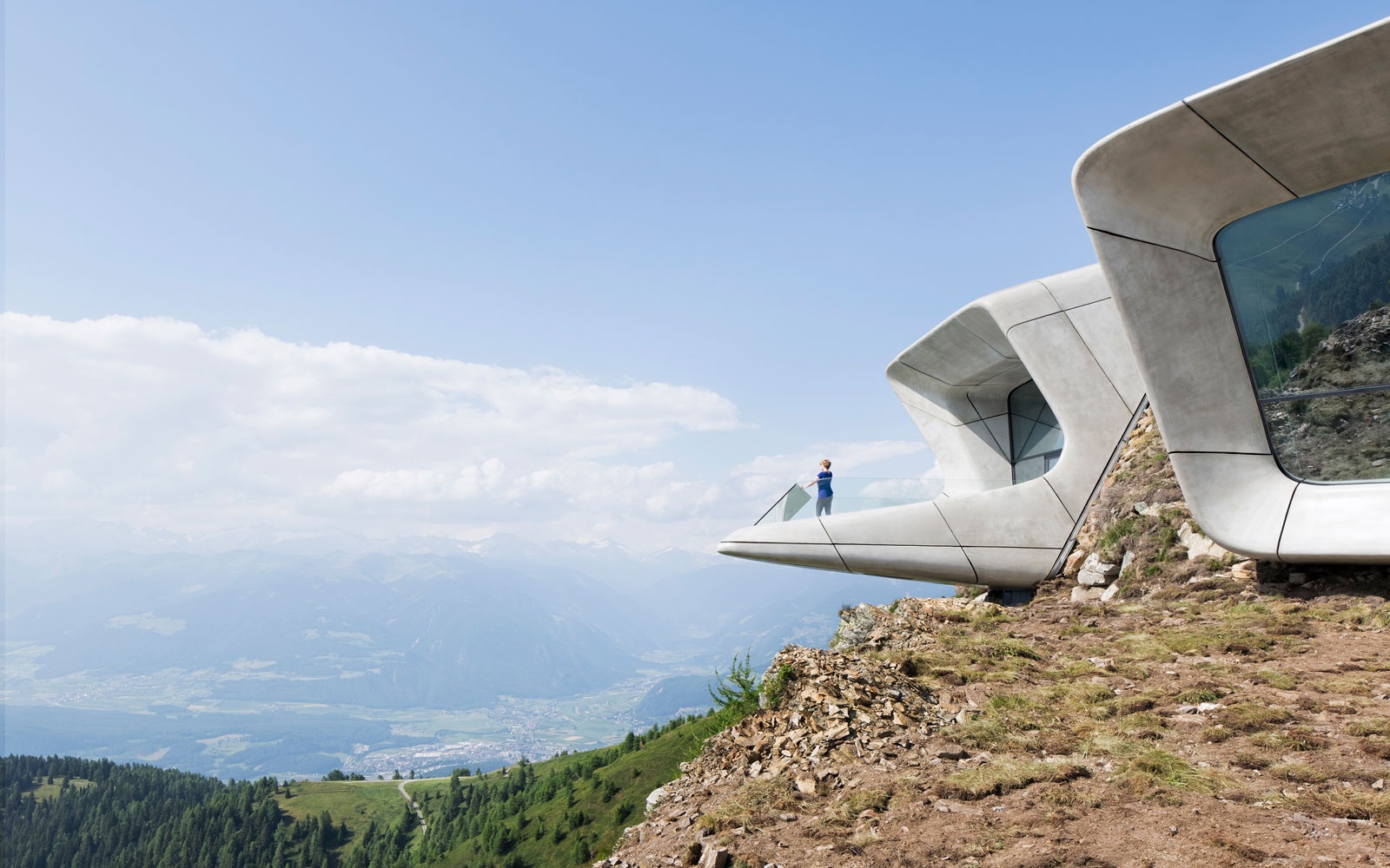 Now Open: Striking Modern Museum Buried in an Alpine Peak